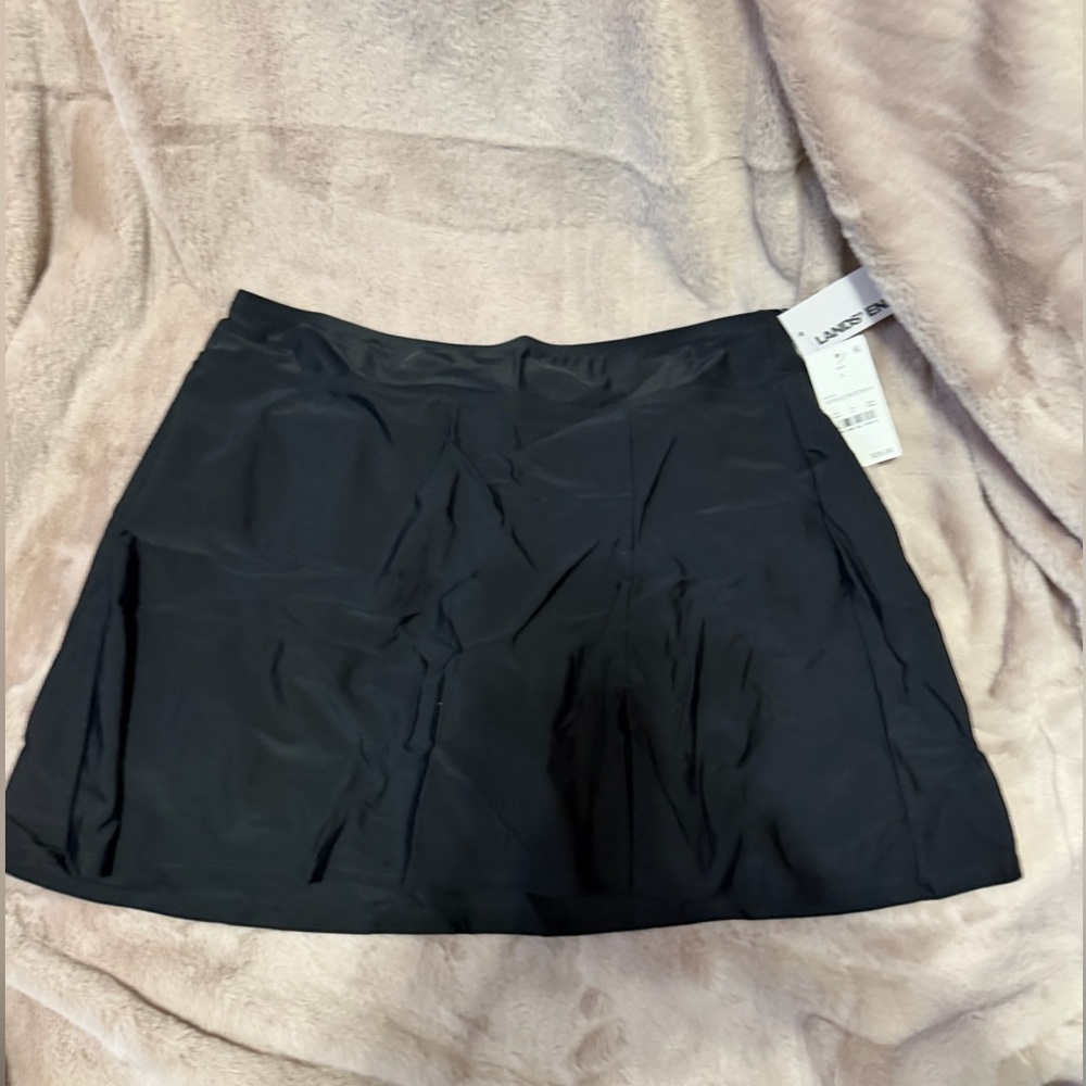 Black Women’s Swim Skirt Lands End - Picture 1 of 2
